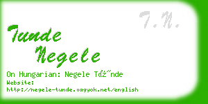 tunde negele business card